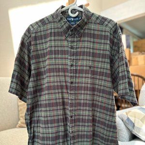 Polo Ralph Lauren Short Sleeve Button Down Shirt. XL.